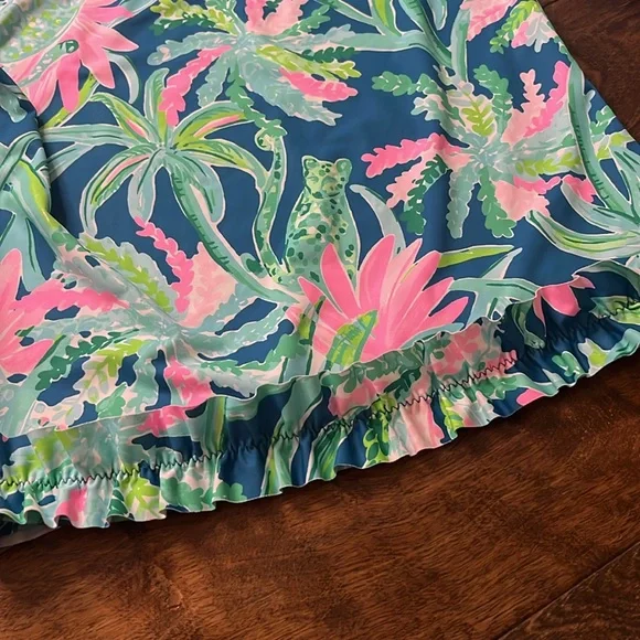 Lilly Pulitzer Two-Piece Rashguard Bikini Set, size 10 - Picture 4 of 10